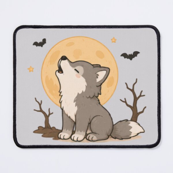 Item preview, Cute Spooky Moon Wolf designed and sold by MellowMunchkins.