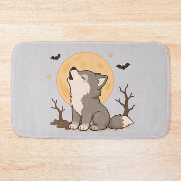 Item preview, Cute Spooky Moon Wolf designed and sold by MellowMunchkins.