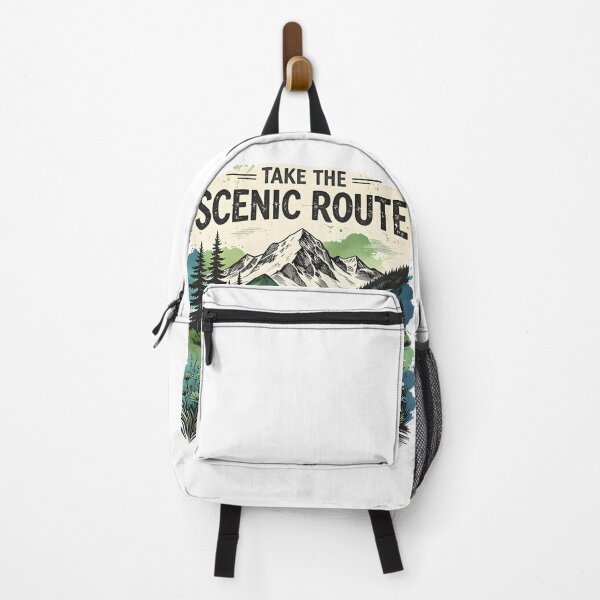 Item preview, Take The Scenic Route Retro Mountain Road Travel Design designed and sold by Spirit of Siam.