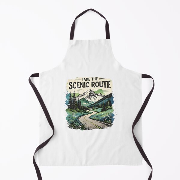 Item preview, Take The Scenic Route Retro Mountain Road Travel Design designed and sold by Spirit of Siam.