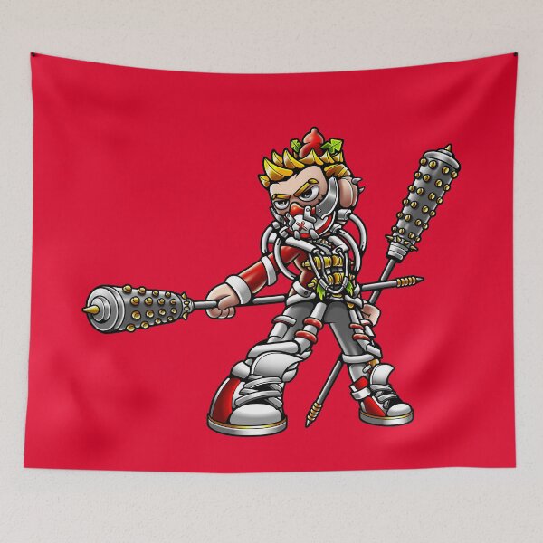 Item preview, Punk Mechanical Warrior Action Pose Illustration designed and sold by Lexkon Liu's art.