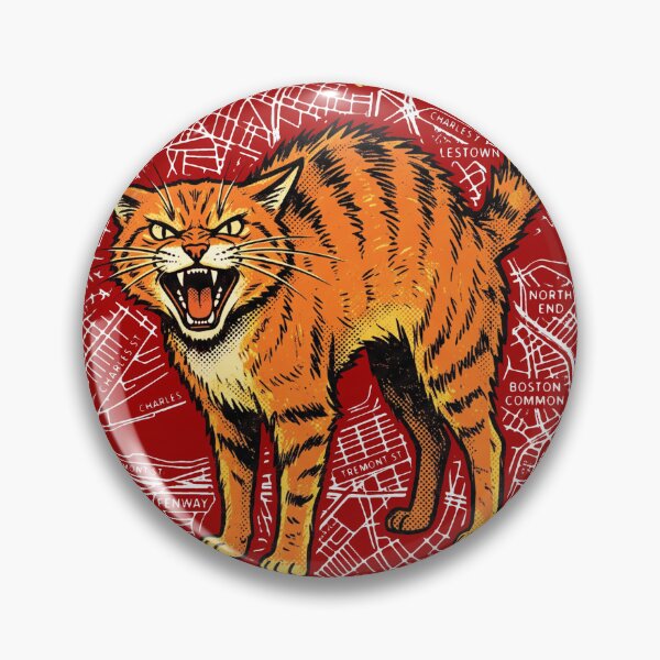 Item preview, Gone Feral In Boston Orange Cat Street Map Apparel designed and sold by AdyKurniawan.