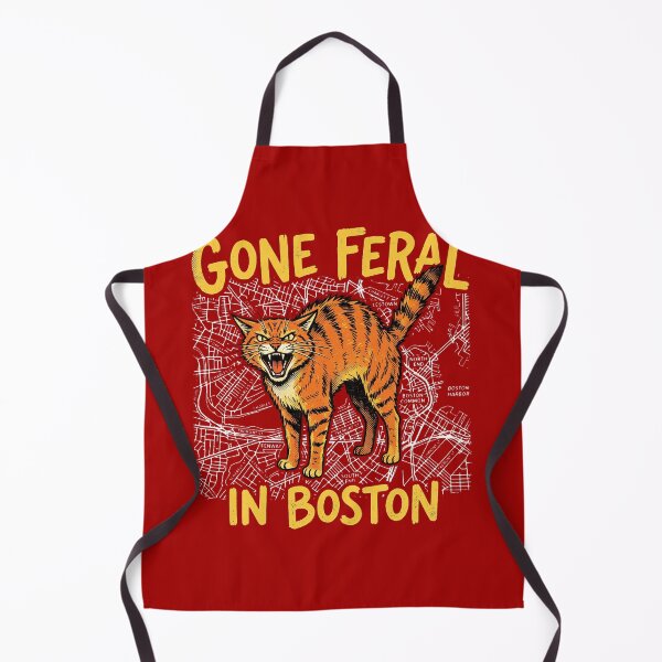 Item preview, Gone Feral In Boston Orange Cat Street Map Apparel designed and sold by AdyKurniawan.