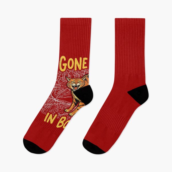 Item preview, Gone Feral In Boston Orange Cat Street Map Apparel designed and sold by AdyKurniawan.