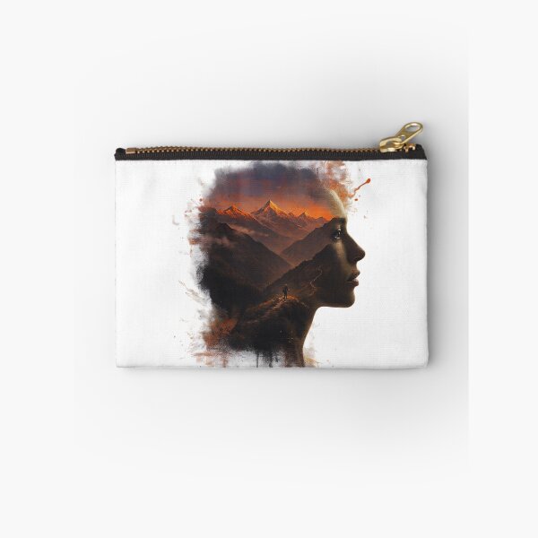 Item preview, Woman Mountain Silhouette Double Exposure Art designed and sold by Gabe1983.