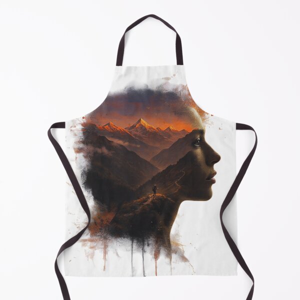 Item preview, Woman Mountain Silhouette Double Exposure Art designed and sold by Gabe1983.