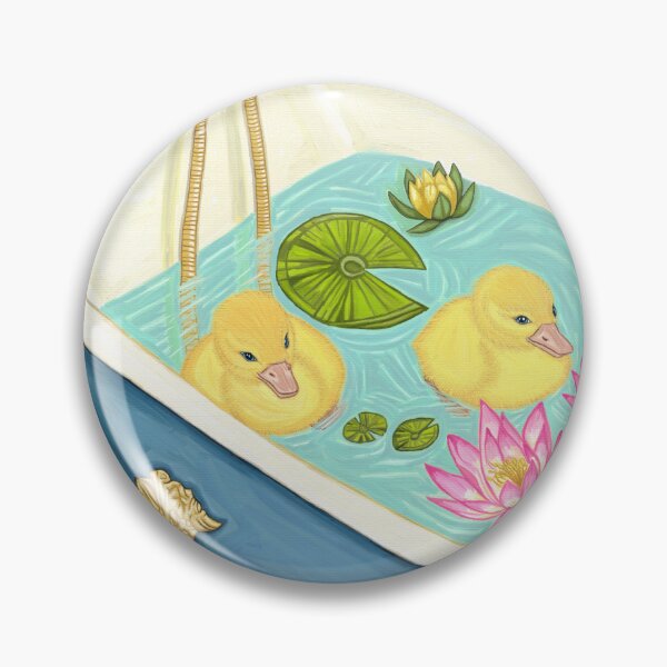 Item preview, The Duck Spa by Paula C. Jensen, digital painting, 2026. designed and sold by PollywogDesigns.