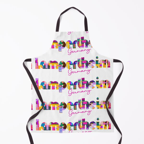 Item preview, Lampertheim, Germany, Vibrant Abstract City Typography Art designed and sold by Wanderful-roads.