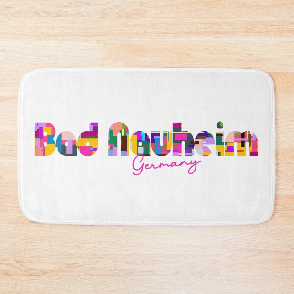 Item preview, Bad Nauheim, Germany, Vibrant Abstract City Typography Art designed and sold by Wanderful-roads.