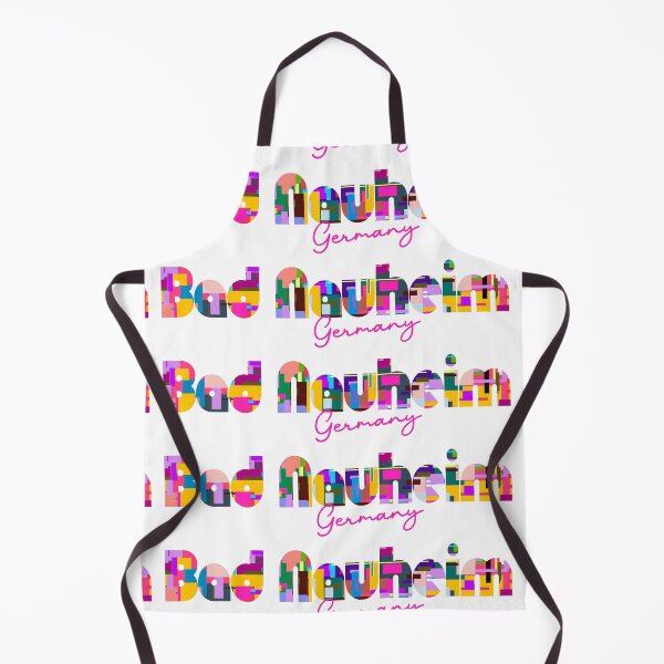 Item preview, Bad Nauheim, Germany, Vibrant Abstract City Typography Art designed and sold by Wanderful-roads.