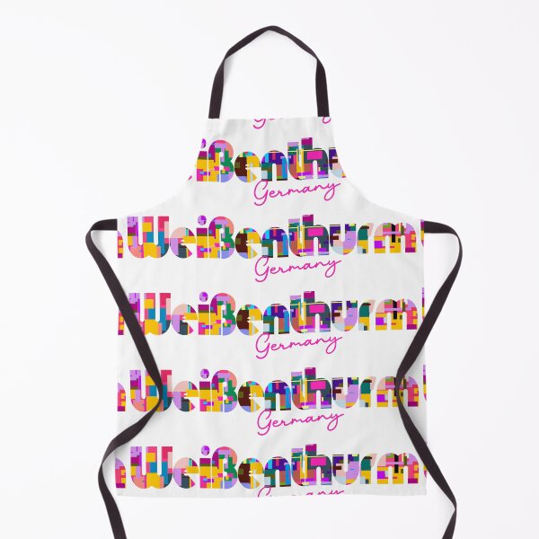 Item preview, Weißenthurm, Germany, Vibrant Abstract City Typography Art designed and sold by Wanderful-roads.