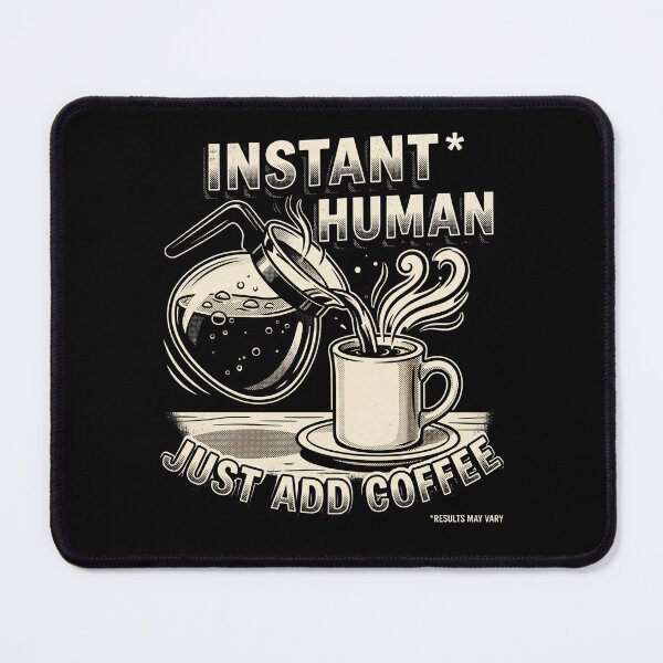 Item preview, Instant Human Just Add Coffee Retro Diner Comic Art designed and sold by AdyKurniawan.