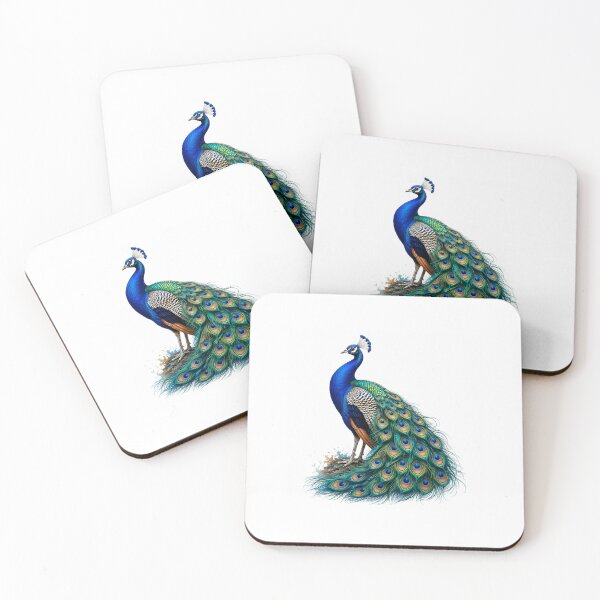 Item preview, Elegant Majestic Peacock Portrait Vibrant Bird Art designed and sold by PrintableArt123.