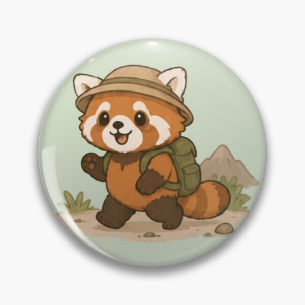 Item preview, Cute Little Red Panda Explorer designed and sold by MellowMunchkins.