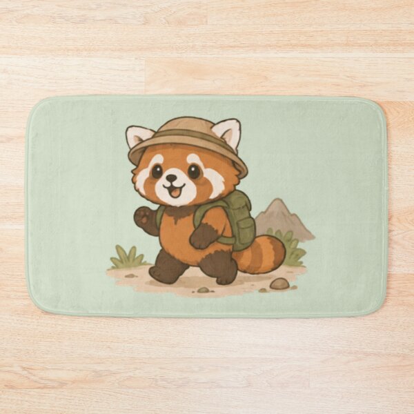 Item preview, Cute Little Red Panda Explorer designed and sold by MellowMunchkins.