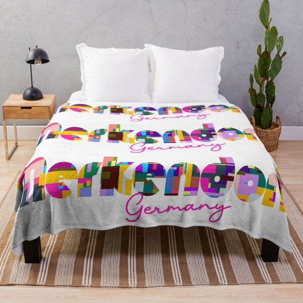 Item preview, Merkendorf, Germany, Vibrant Abstract City Typography Art designed and sold by Wanderful-roads.