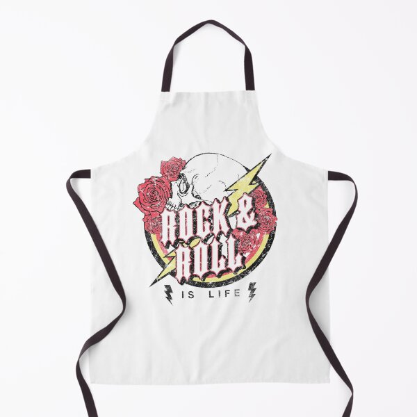 Item preview, Vintage Rock and Roll Is Life Skull and Roses designed and sold by The secret storage room.
