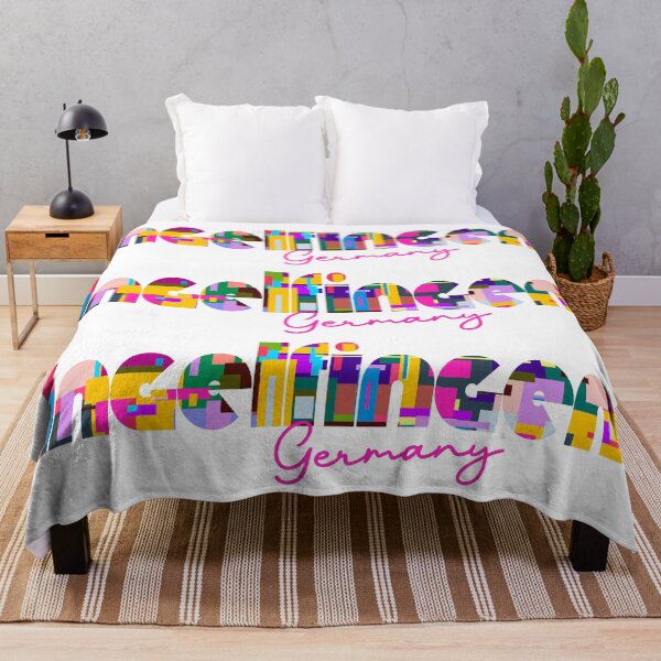 Item preview, Ingelfingen, Germany, Vibrant Abstract City Typography Art designed and sold by Wanderful-roads.