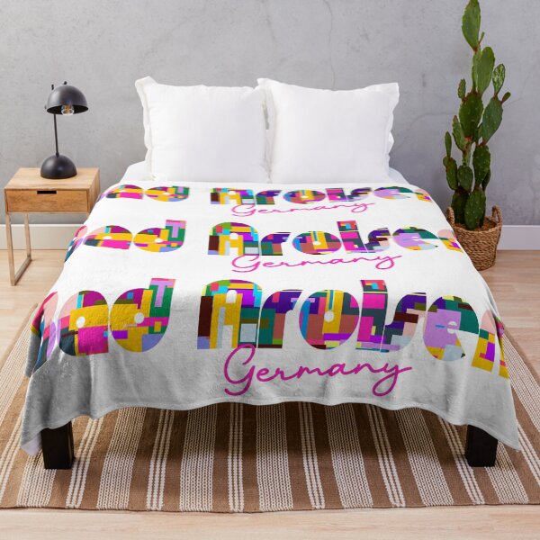 Item preview, Bad Arolsen, Germany, Vibrant Abstract City Typography Art designed and sold by Wanderful-roads.