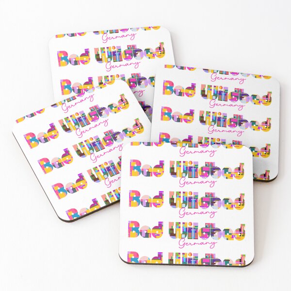 Item preview, Bad Wildbad, Germany, Vibrant Abstract City Typography Art designed and sold by Wanderful-roads.