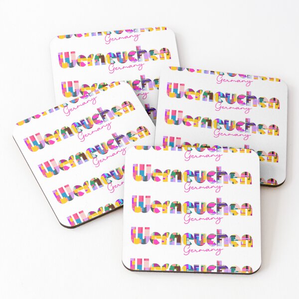 Item preview, Werneuchen, Germany, Vibrant Abstract City Typography Art designed and sold by Wanderful-roads.