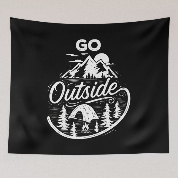 Item preview, Go Outside  Mountain Camping  designed and sold by Honest-Weirdo.