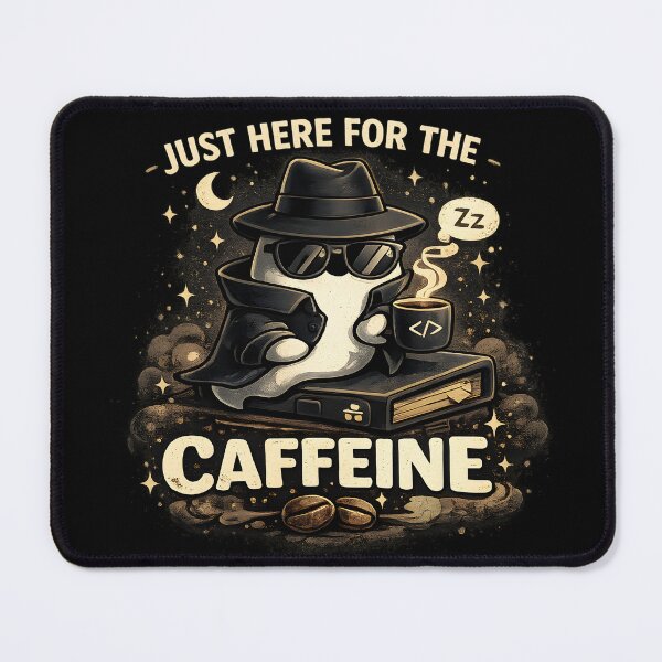 Item preview, Just Here for the Caffeine designed and sold by MidnightCache.