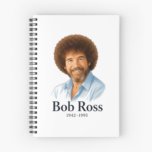 Item preview, Bob Ross Classic Tribute Portrait Fan Art designed and sold by ANiyati.