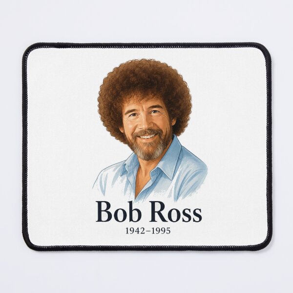 Item preview, Bob Ross Classic Tribute Portrait Fan Art designed and sold by ANiyati.