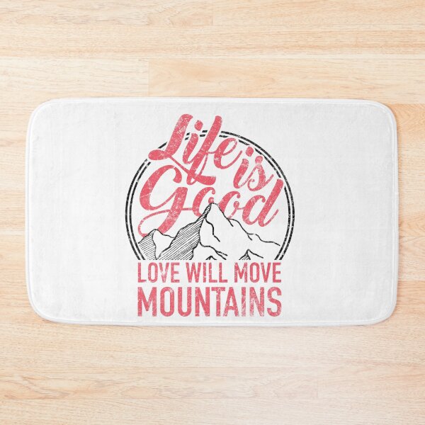 Item preview, Life is Good Love Will Move Mountains designed and sold by The secret storage room.