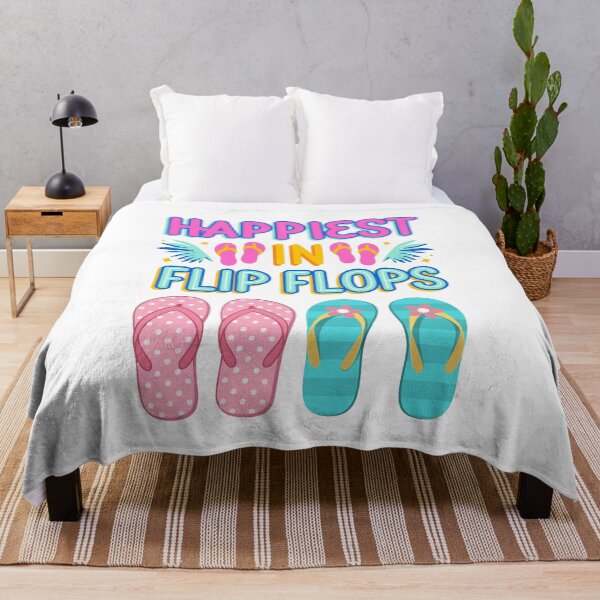 Item preview, Beautiful Colorful Flip Flops with Tropical Summer Vibes – Bright Beach Vacation Design designed and sold by PureHopeStudio.