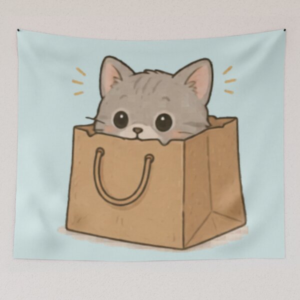 Item preview, Cute Peekaboo Kitten designed and sold by MellowMunchkins.