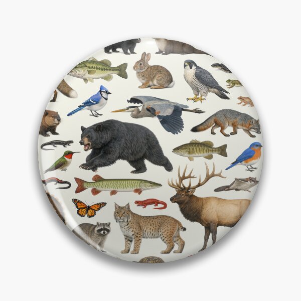 Item preview, Animals of West Virginia Retro Style Identification Chart designed and sold by kakarikihill.