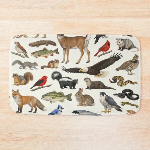 Item preview, Animals of West Virginia Retro Style Identification Chart designed and sold by kakarikihill.