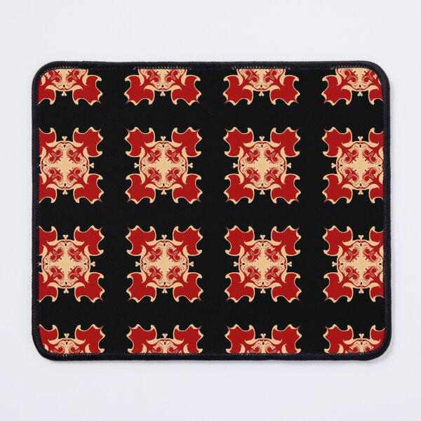 Item preview, Vintage Ornate Red and Gold Seamless Pattern designed and sold by SahmatArt.