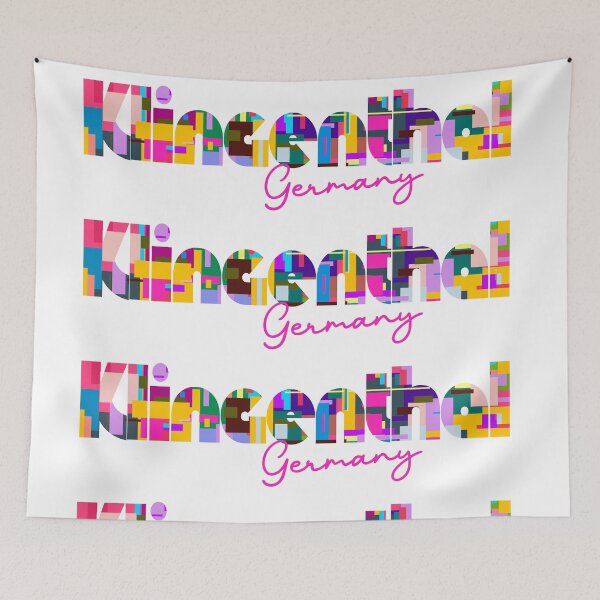 Item preview, Klingenthal, Germany, Vibrant Abstract City Typography Art designed and sold by Wanderful-roads.