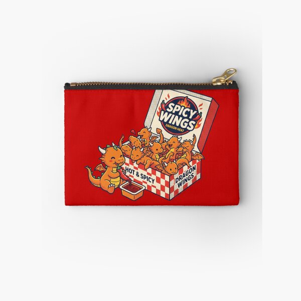 Item preview, Cute Dragon Hot Wings Retro Cartoon Graphic – Spicy Food Lover designed and sold by AdyKurniawan.