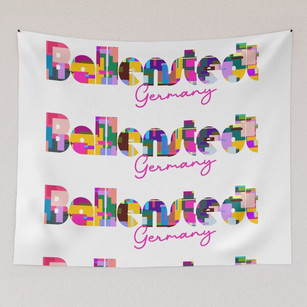 Item preview, Ballenstedt, Germany, Vibrant Abstract City Typography Art designed and sold by Wanderful-roads.