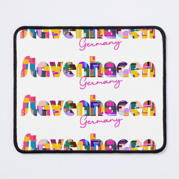 Item preview, Stavenhagen, Germany, Vibrant Abstract City Typography Art designed and sold by Wanderful-roads.