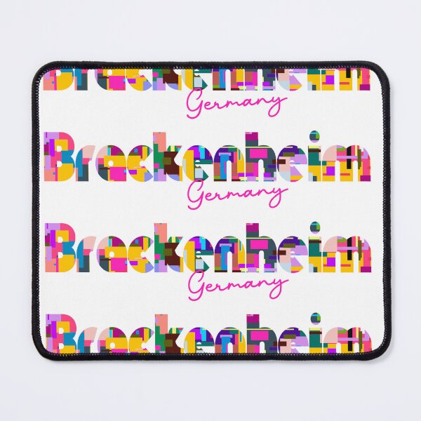 Item preview, Brackenheim, Germany, Vibrant Abstract City Typography Art designed and sold by Wanderful-roads.