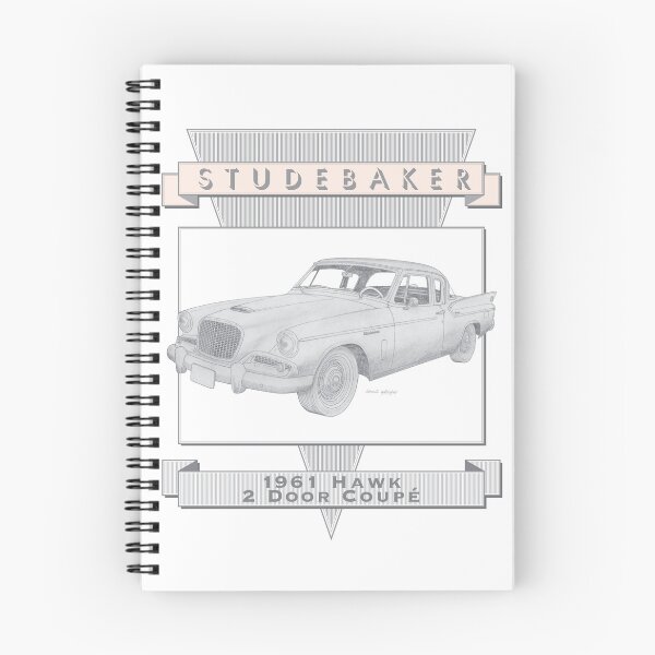Item preview, Studebaker Hawk 1961 2 Door Coupé Hand-drawn  designed and sold by Classic Car Art Drawings.