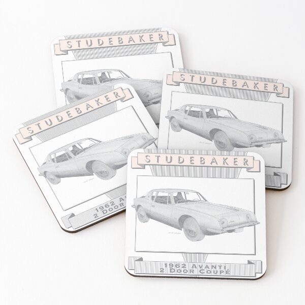 Item preview, Studebaker Avanti 1962 2 Door Coupé Hand-drawn designed and sold by Classic Car Art Drawings.
