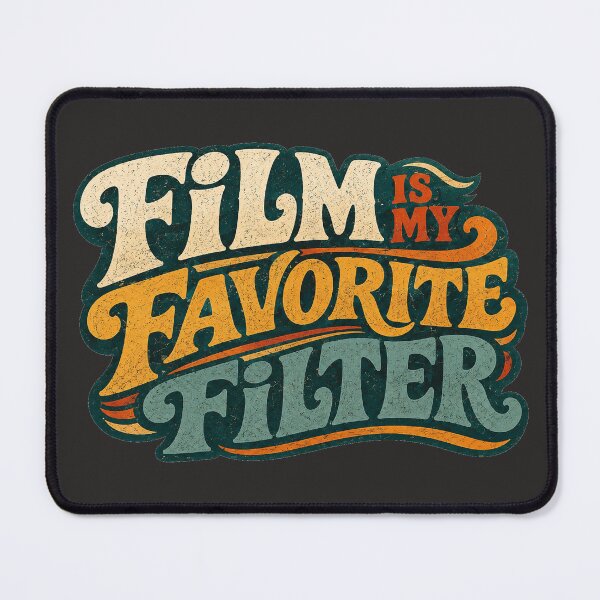 Item preview, Film Is My Favorite Filter Retro Photography Design designed and sold by Golden Era Studio.