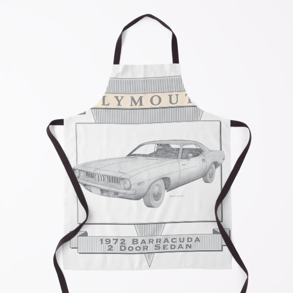 Item preview, Plymouth Barracuda 1972 2 Door Sedan Hand-drawn designed and sold by Classic Car Art Drawings.