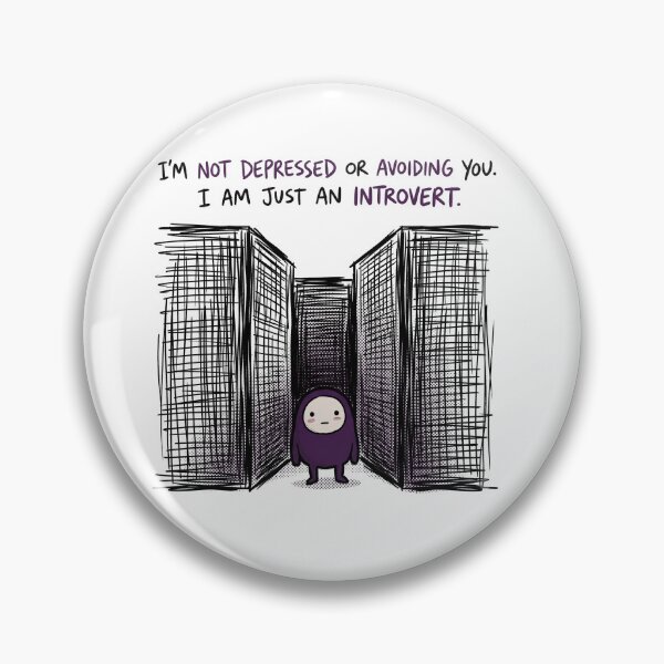 Item preview, Just An Introvert Cute Purple Blob Antisocial Humor designed and sold by AdyKurniawan.