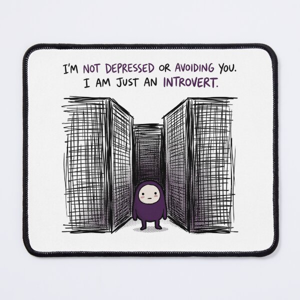 Item preview, Just An Introvert Cute Purple Blob Antisocial Humor designed and sold by AdyKurniawan.