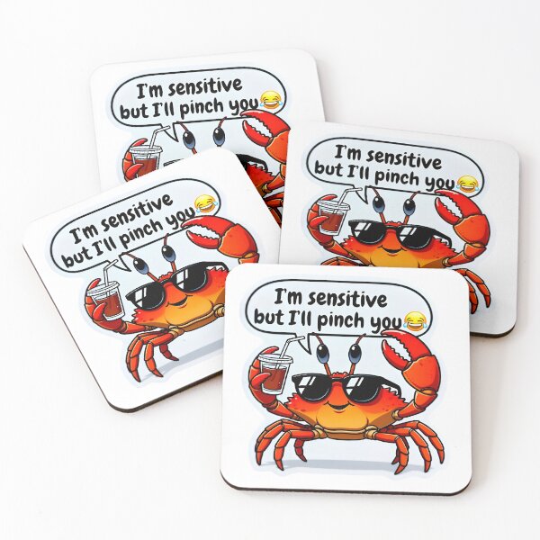 Item preview, Funny Cancer Crab Sensitive But I'll Pinch You Art designed and sold by Zodiac Celestial Art.