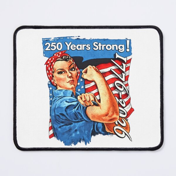 Item preview, Rosie the Riveter 250 Years Strong Shirt | Patriotic USA Anniversary Tee | American Heritage Gift designed and sold by GarnerSupplyCo.