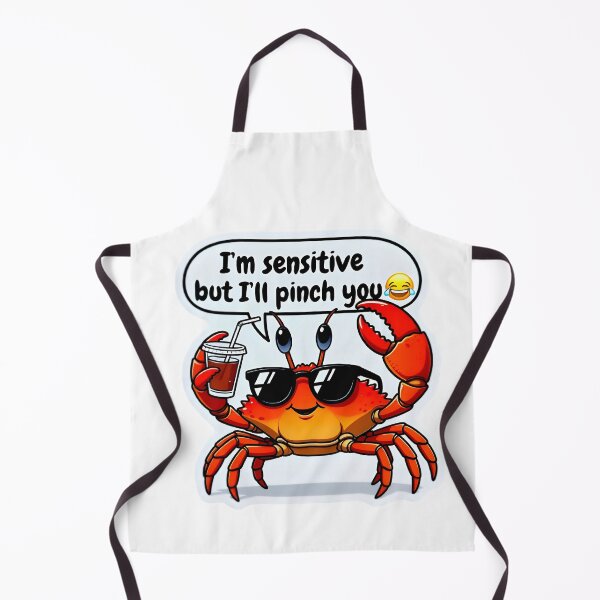 Item preview, Funny Cancer Crab Sensitive But I'll Pinch You Art designed and sold by Zodiac Celestial Art.