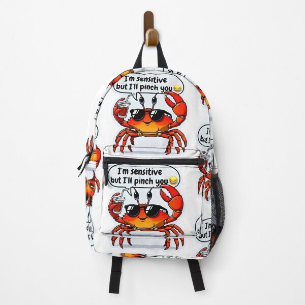 Item preview, Funny Cancer Crab Sensitive But I'll Pinch You Art designed and sold by Zodiac Celestial Art.